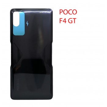 Задняя крышка (стекло) для Xiaomi Poco F4 GT (черный)