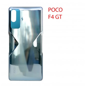 Задняя крышка (стекло) для Xiaomi Poco F4 GT (серебристый)