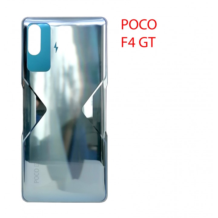 Задняя крышка (стекло) для Xiaomi Poco F4 GT (серебристый)