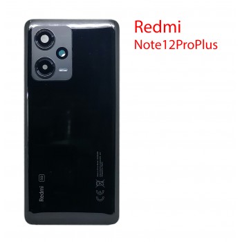 Задняя крышка (стекло) для Xiaomi Redmi Note 12 Pro plus в Сборе (черный)