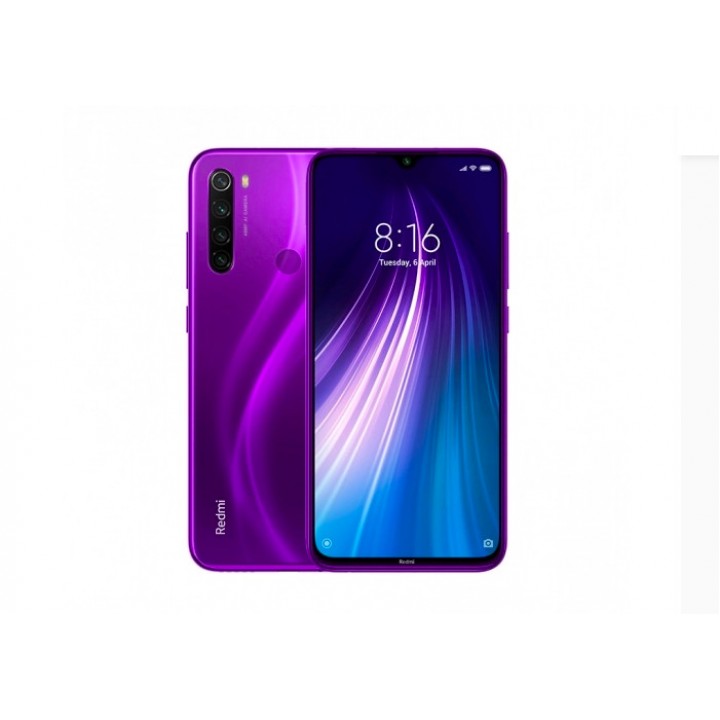 Задняя крышка (стекло) для Xiaomi Redmi Note 8 международная версия (фиолетовый)