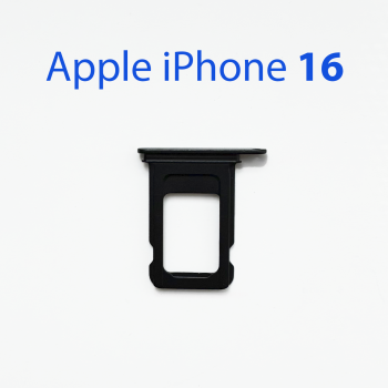 Cим-лоток (Sim-слот) Apple iPhone 16 черный