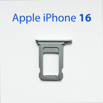 Cим-лоток (Sim-слот) Apple iPhone 16 голубой