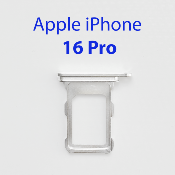 Cим-лоток (Sim-слот) Apple iPhone 16 Pro белый