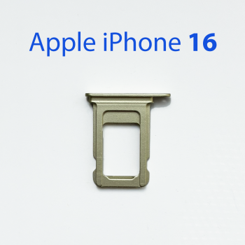 Cим-лоток (Sim-слот) Apple iPhone 16 желтый