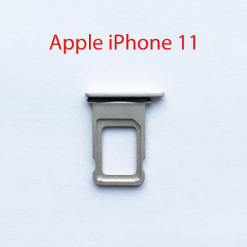 Cим-лоток (Sim-слот) Apple iPhone 11 (белый)