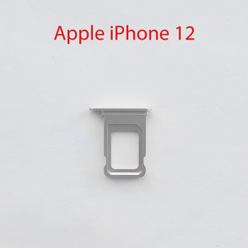 Cим-лоток (Sim-слот) Apple iPhone 12 (белый)