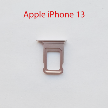 Cим-лоток (Sim-слот) Apple iPhone 13 (розовый)