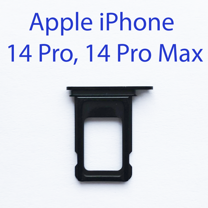 Cим-лоток (Sim-слот) Apple iPhone 14 pro, 14 pro Max (черный)