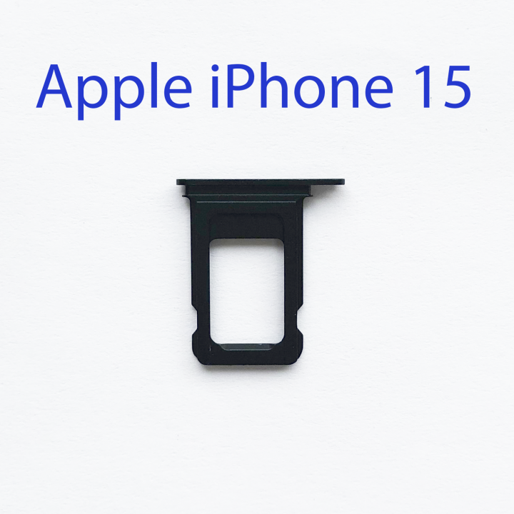 Cим-лоток (Sim-слот) Apple iPhone 15 (черный)