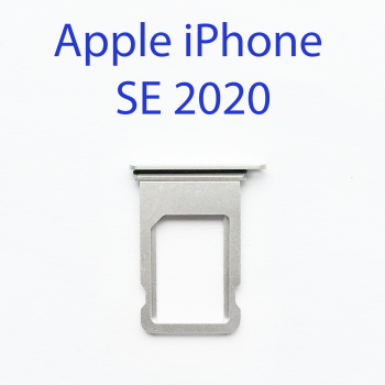Cим-лоток (Sim-слот) Apple iPhone SE 2020 (белый)