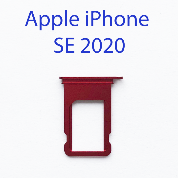 Cим-лоток (Sim-слот) Apple iPhone SE 2020 (красный)