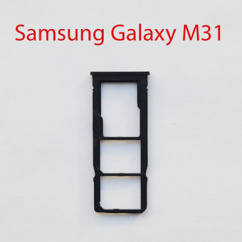 Cим-лоток (Sim-слот) Samsung Galaxy M31 SM-M315F (черный)