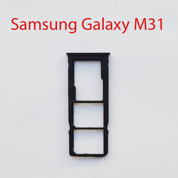 Cим-лоток (Sim-слот) Samsung Galaxy M31 SM-M315F (черный)