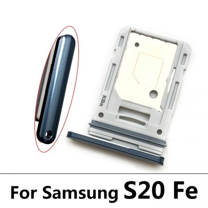Cим-лоток (Sim-слот) Samsung Galaxy S21 FE 5G (SM G990B) черный