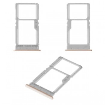 Cим-лоток (Sim-слот) Xiaomi Redmi Note 6 PRO золотой