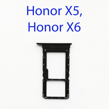 Cим-лоток (Sim-слот) Honor X5 (VNA-LX2), X6 (VNE-LX1) черный