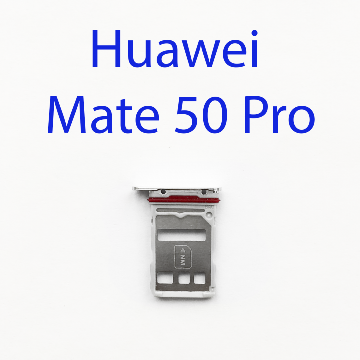 Cим-лоток (Sim-слот) Huawei Mate 50 Pro DCO-LX9 (серебро)