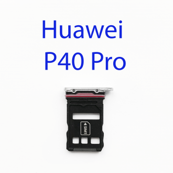 Cим-лоток (Sim-слот) Huawei P40 Pro ELS-NX9 (белый)