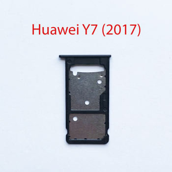 Cим-лоток (Sim-слот) Huawei Y7 2017 (TRT-LX1) черный