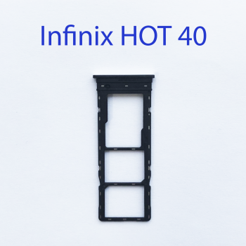 Cим-лоток (Sim-слот) infinix hot 40 черный