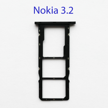 Cим-лоток (Sim-слот) Nokia 3.2 (TA-1156) черный