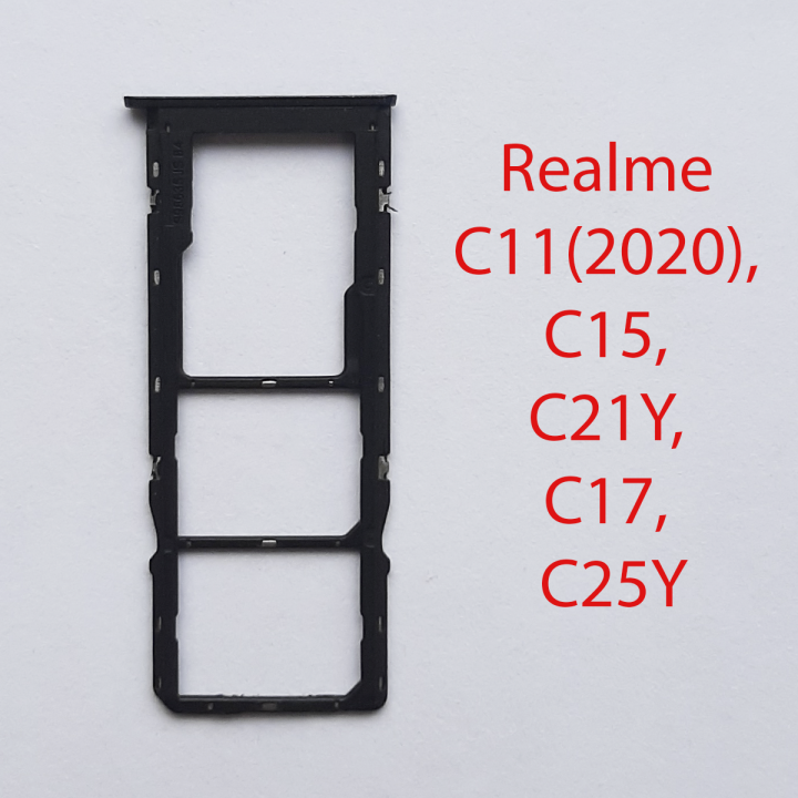 Cим-лоток (Sim-слот) Realme C15 черный