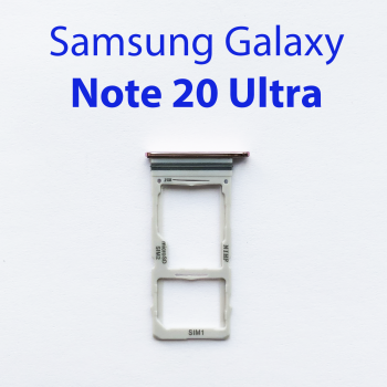 Cим-лоток (Sim-слот) Samsung Galaxy Note 20 Ultra (N986B) бронзовый