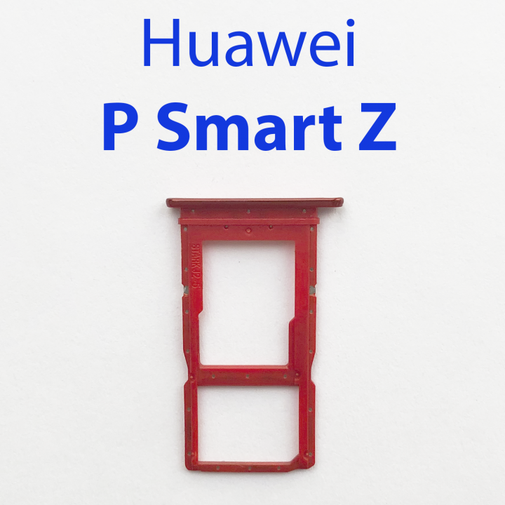 Cим-лоток (Sim-слот) Huawei P smart Z STK-LX1 (красный)