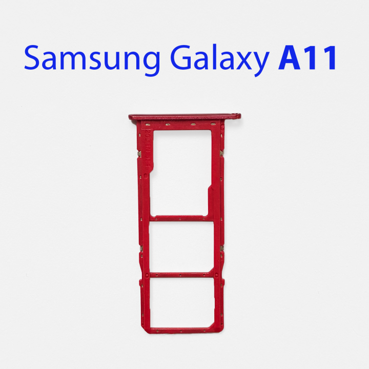 Cим-лоток (Sim-слот) Samsung Galaxy A11 SM-A115F красный