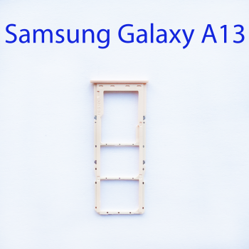 Cим-лоток (Sim-слот) Samsung Galaxy A13 SM-A135F персиковый