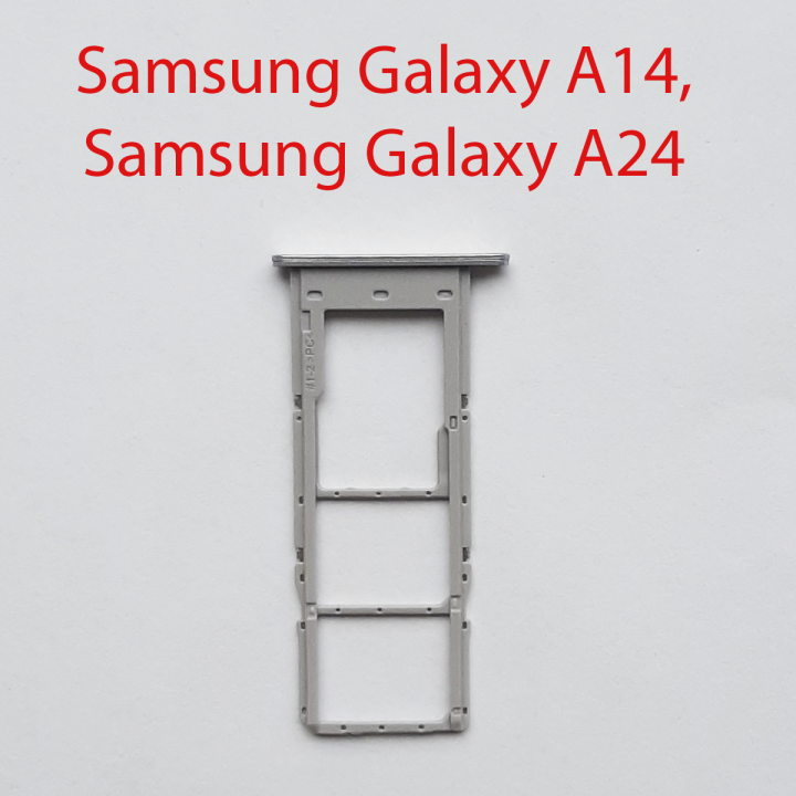 Cим-лоток (Sim-слот) Samsung Galaxy A14, A24 серый