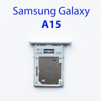 Cим-лоток (Sim-слот) Samsung Galaxy А15 (SM-A155F) голубой