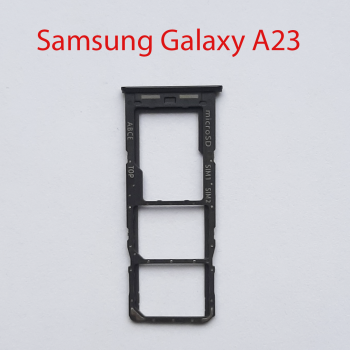 Cим-лоток (Sim-слот) Samsung Galaxy A23 SM-A235F черный