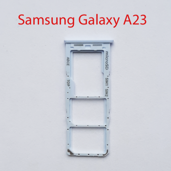 Cим-лоток (Sim-слот) Samsung Galaxy A23 SM-A235F голубой