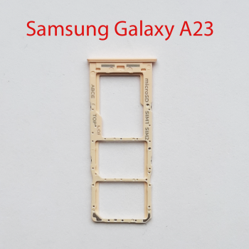 Cим-лоток (Sim-слот) Samsung Galaxy A23 SM-A235F персиковый