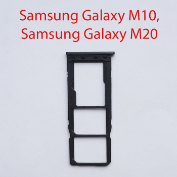 Cим-лоток (Sim-слот) Samsung Galaxy M10 черный