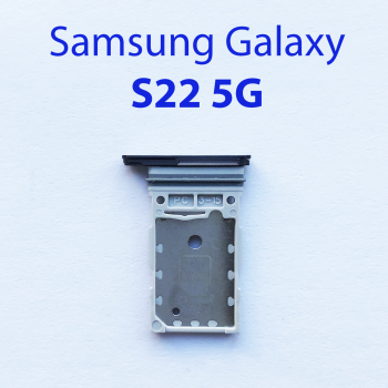 Cим-лоток (Sim-слот) Samsung Galaxy S22 5G SM-S901B черный