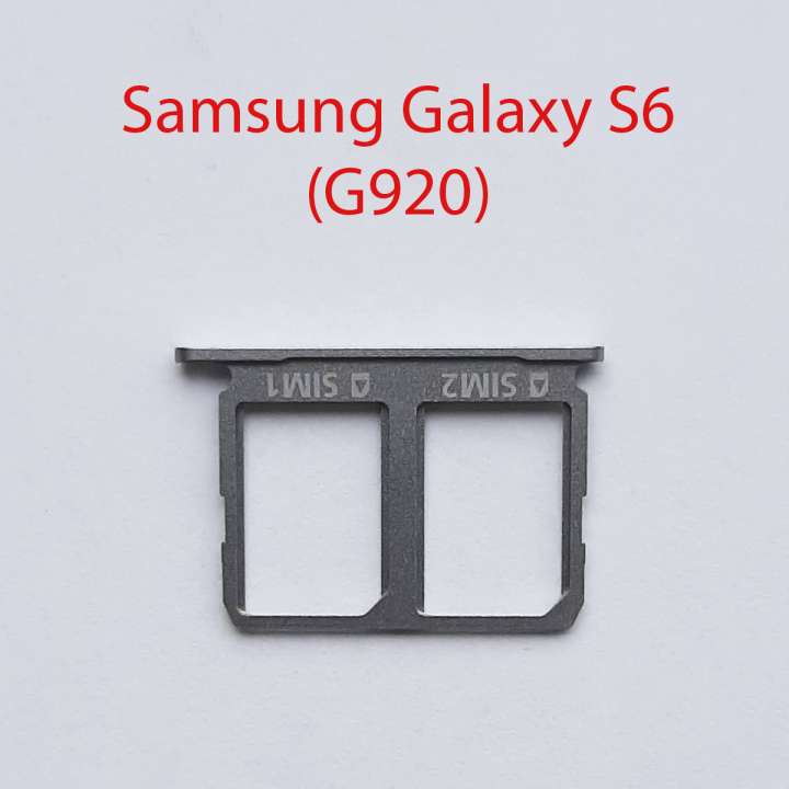 Cим-лоток (Sim-слот) Samsung Galaxy S6 G920 серебро