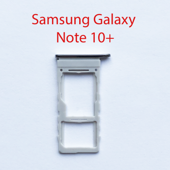 Сим лоток Samsung Galaxy Note 10 Plus (N975) серебристый