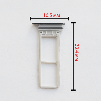 Cим-лоток (Sim-слот) Samsung Galaxy Note 10 (N970) черный
