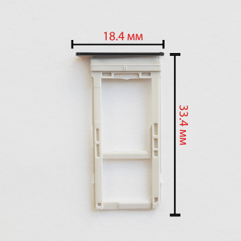 Cим-лоток (Sim-слот) Samsung Galaxy Note 8 (N950) черный бриллиант