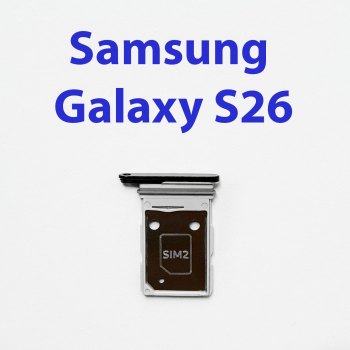 Cим-лоток (Sim-слот) для Samsung Galaxy S26 SM-S942B черный
