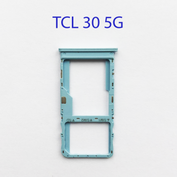 Cим-лоток (Sim-слот) TCL 30 5G  (светло-голубой)