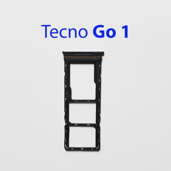 Cим-лоток (Sim-слот) Tecno Spark Go 1 черный