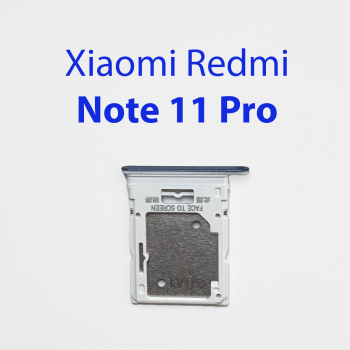 Cим-лоток (Sim-слот)  Xiaomi Redmi Note 11 Pro синий