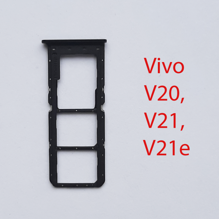 Cим-лоток (Sim-слот) Vivo v20, v21, v21s черный