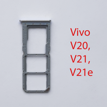 Cим-лоток (Sim-слот) Vivo v20, v21, v21s золото