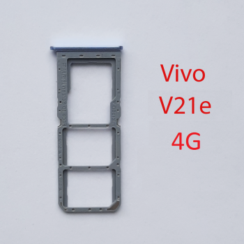 Cим-лоток (Sim-слот) Vivo v21E 4G синий