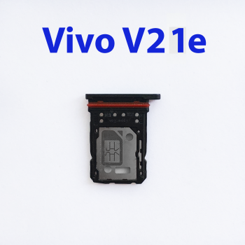 Cим-лоток (Sim-слот) Vivo V21E 5G черный